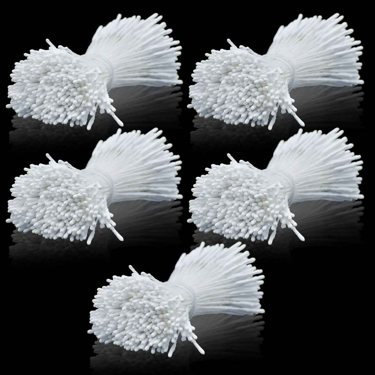 Rice White Artificial Flower Polons Pack Of 5 AFP3-WE