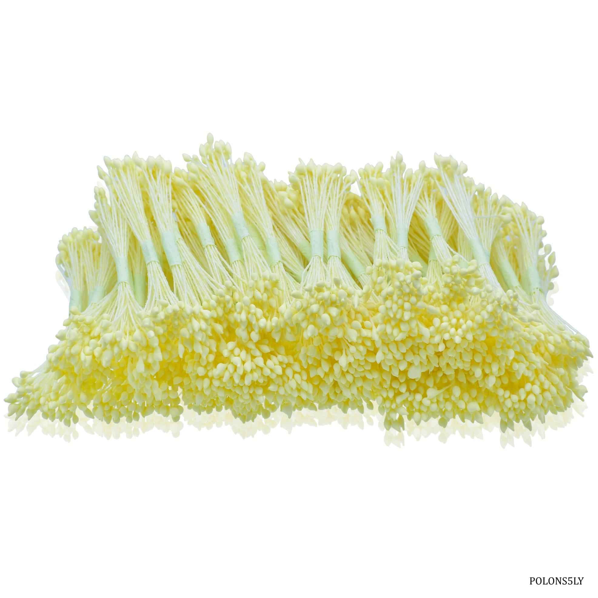 Craft Light Yellow Artificial Polons 8CM POLONS5LY