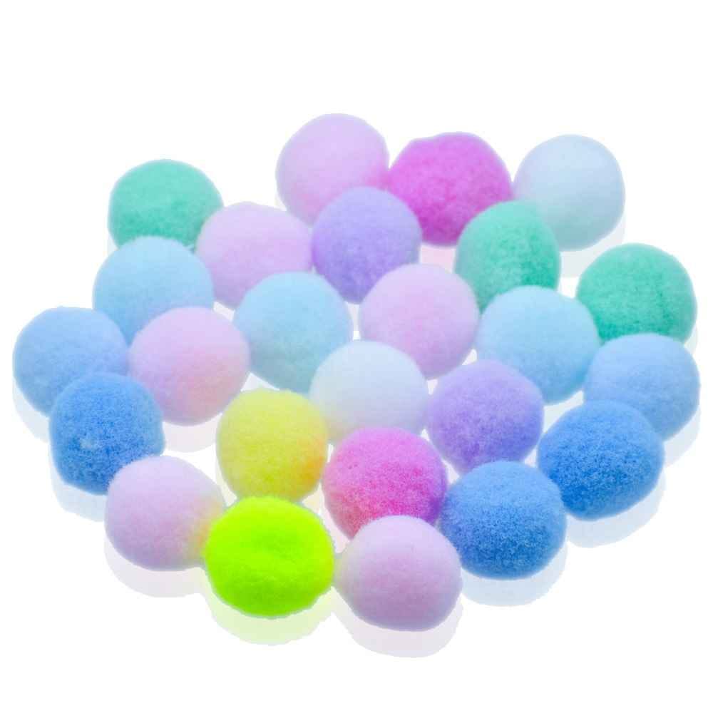 Crafts Pom Pom Ball Size 2 CM Pack of 25 Pcs Pastel Colour PPB01