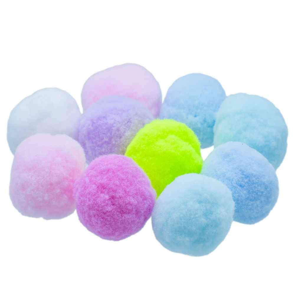 Crafts Pom Pom Ball Size 4 CM Pack of 10 Pcs Pastel Colour PPB03