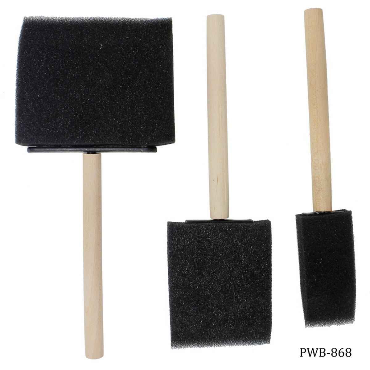 Painting Sponge Brush 3pcs Set 1/2/3 Inches PWB-868