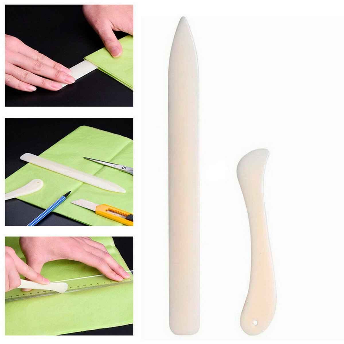 Paper Creaser 2 Pieces Set (Bone Folder & Crease Marker) for Creative Card Making, Scrapbooking, Box Making PCS000