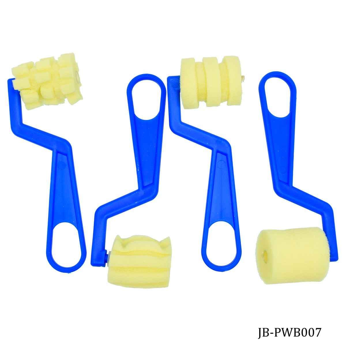 Painting Sponge Roller Brush Set 4pcs Different Shapes JB-PWB007