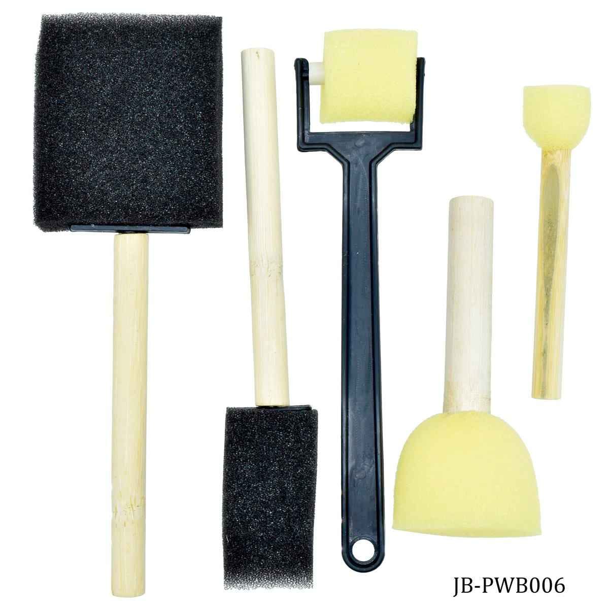 Painting Roller & Dabbers Sponge Brush 5pcs Set Different Shapes JB-PWB006