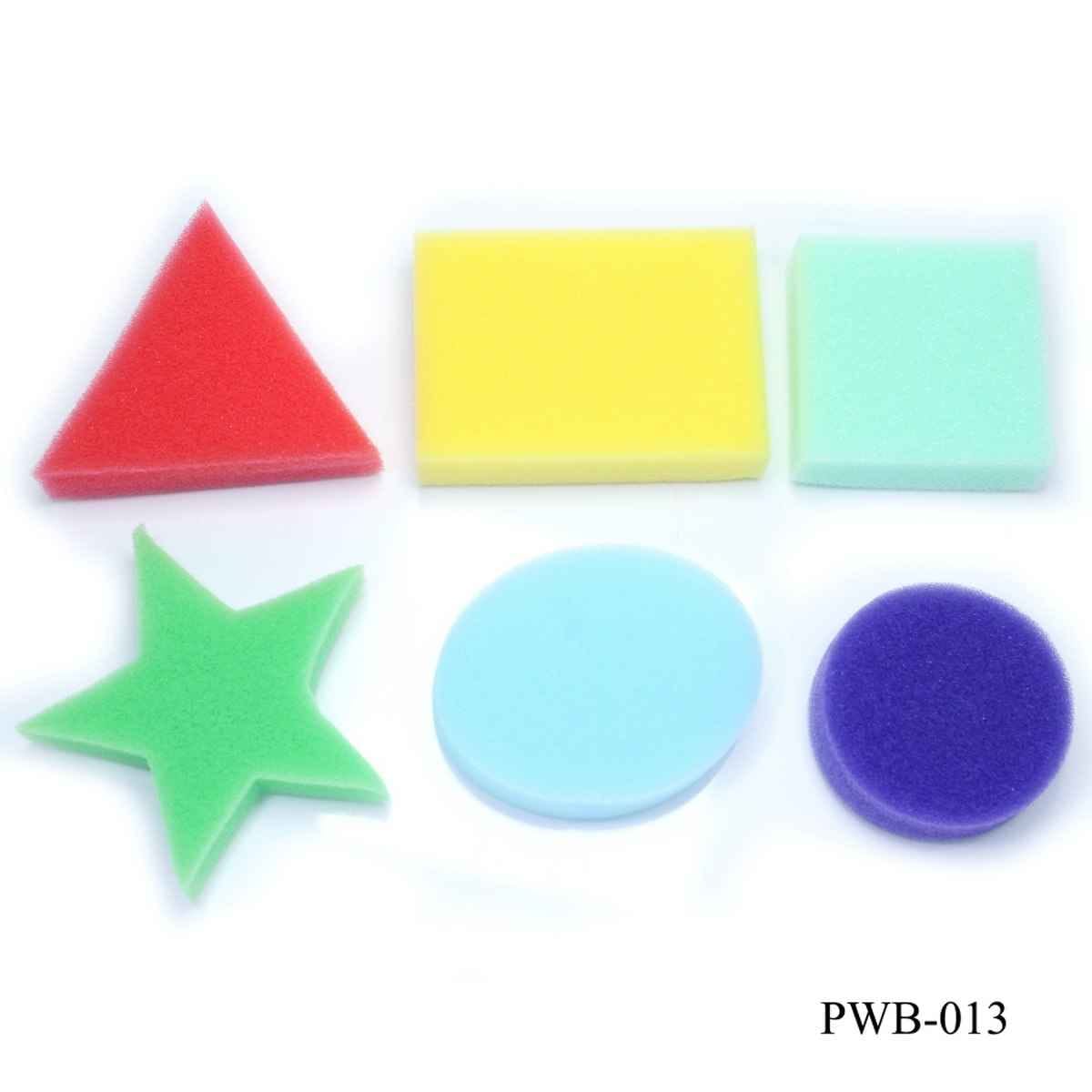 Painting Sponge Dabbers Brush 6pcs Set Different Shapes PWB-013