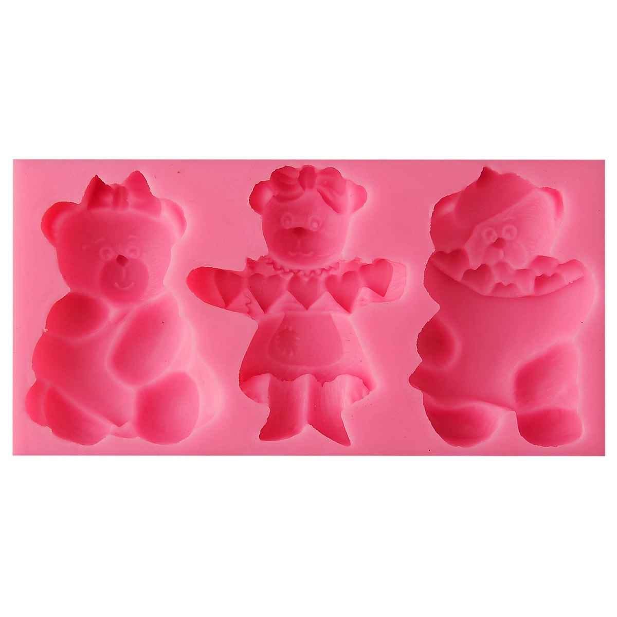 Silicone Mould Birthday Teddy Size 12x6x2 cm JSF213