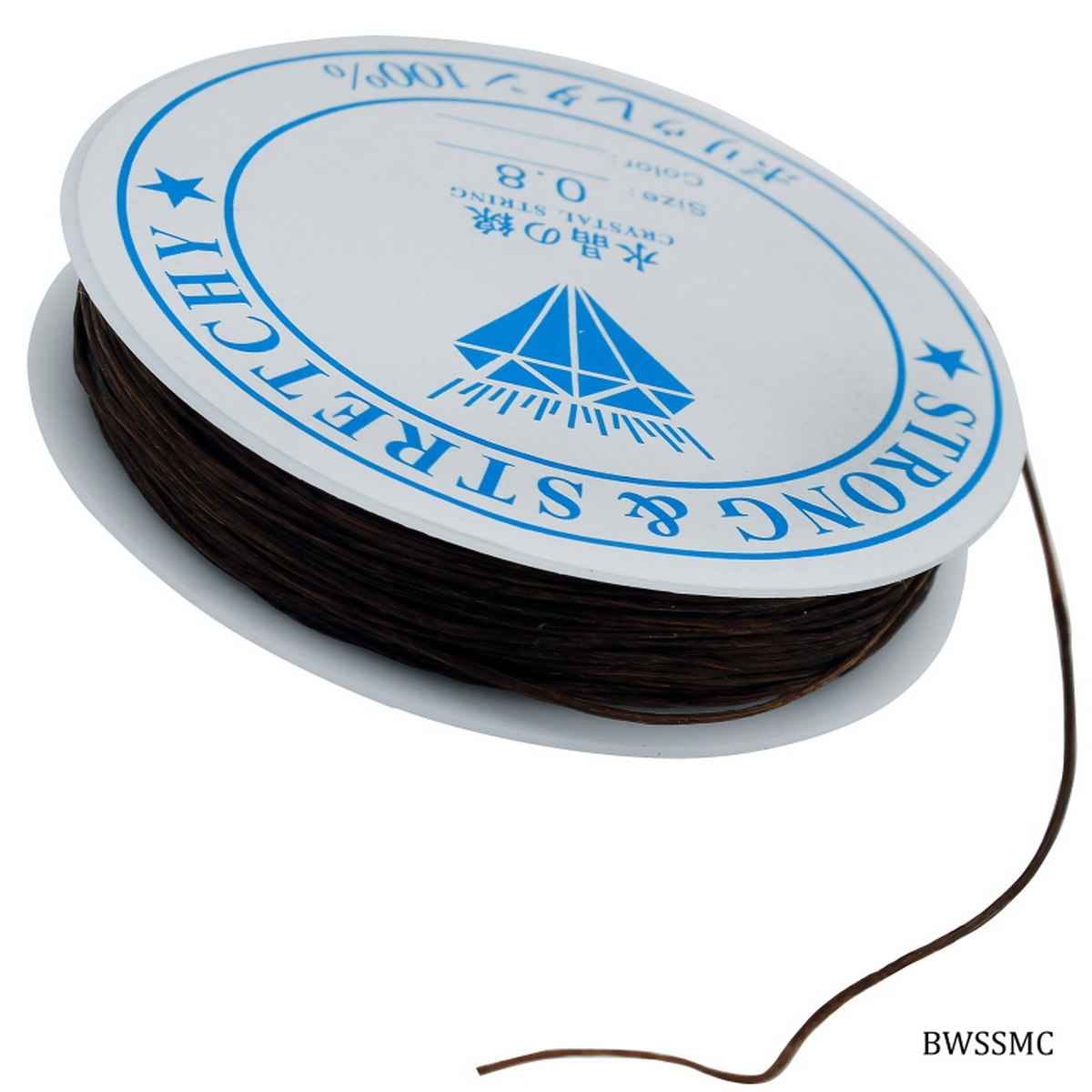 Silicone Beading Wire Roll 0.8MM Thick Mix Color 10 Pcs BWSSMC