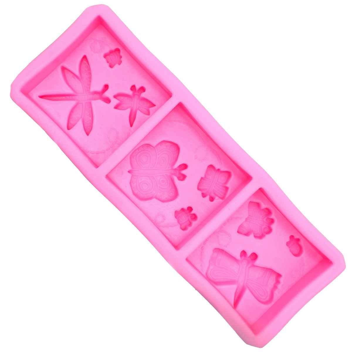 Silicone Mould Block Insects Size 19.5x7x3 cm JSF217