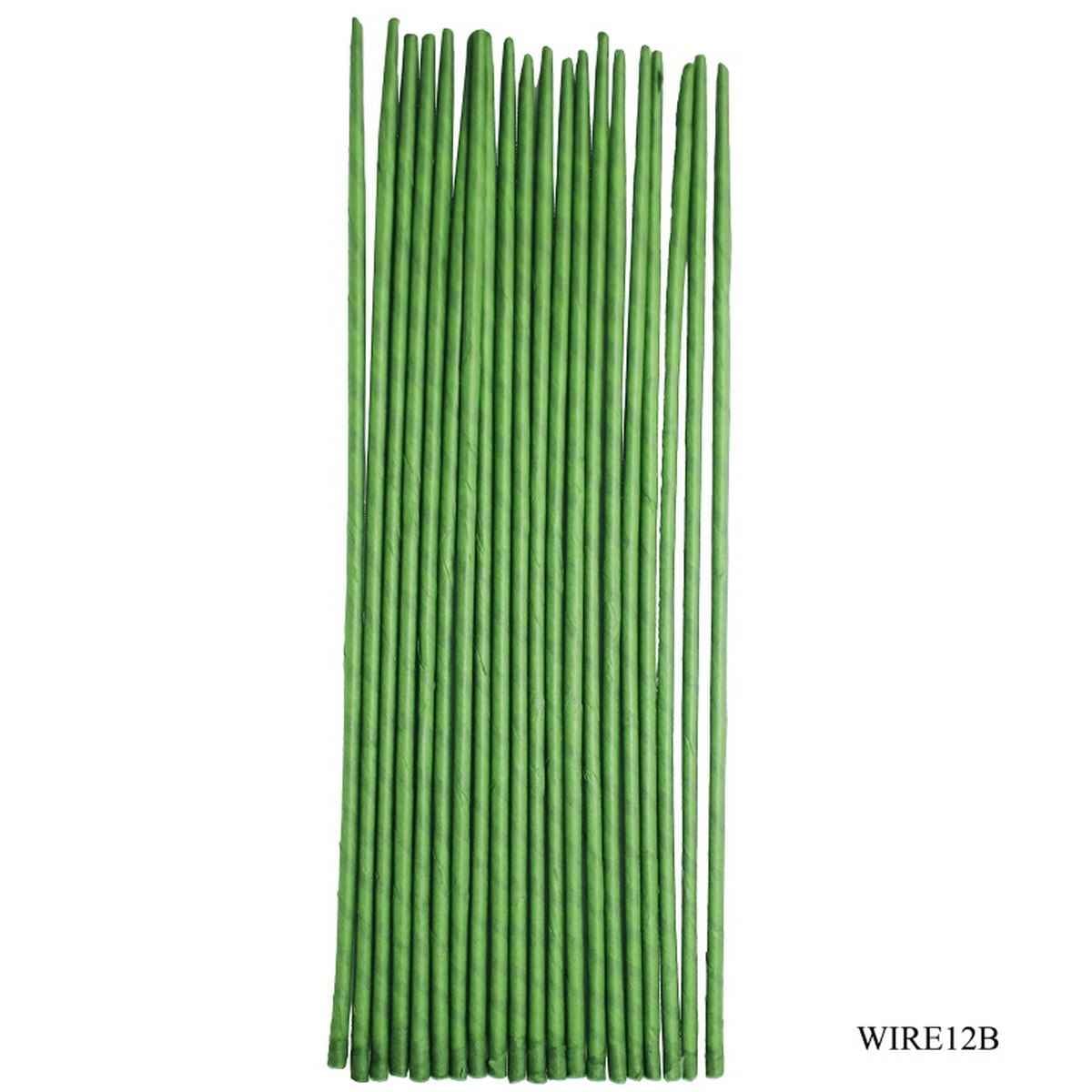 Floral Green Wire, 16 Gauge, 30 cm, 10 Pieces for Flower Making, Baking, Sugar Craft, Cake Decorations WIRE12B