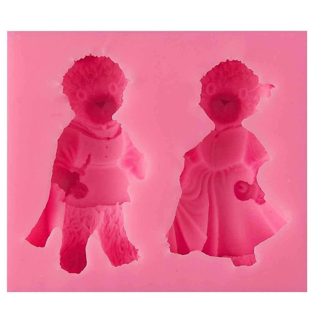 Silicone Mould Couple Teddy Size 8x7x2 cm JSF265