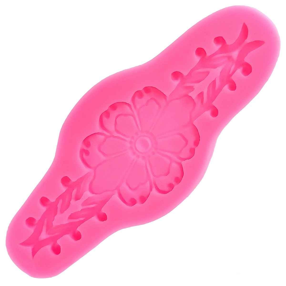Silicone Mould Flowers Strips Border Size 14x6x0.7 cm JSF752