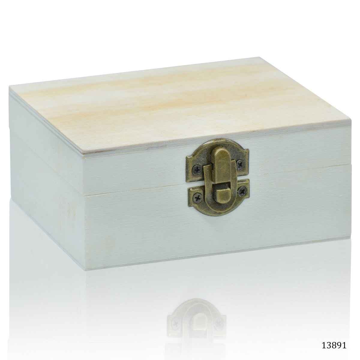 MDF Wooden Decoupage Plain Box Rectangle Shape Small Size 13891
