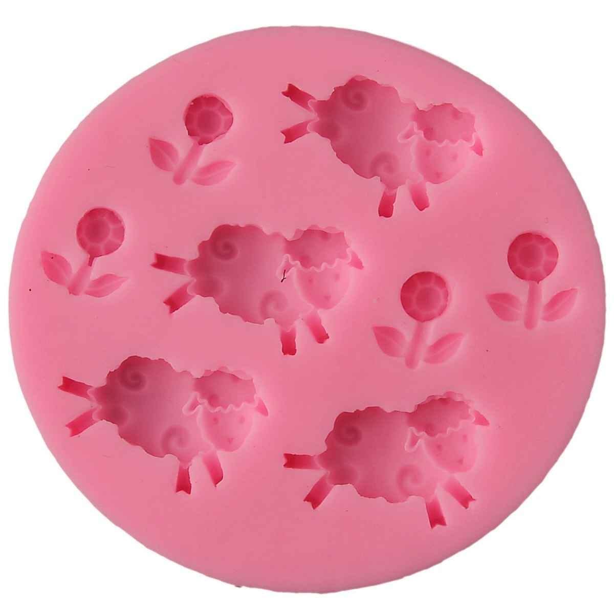 Silicone Mould Sheep Size 7.5x7.5x1 cm JSF139