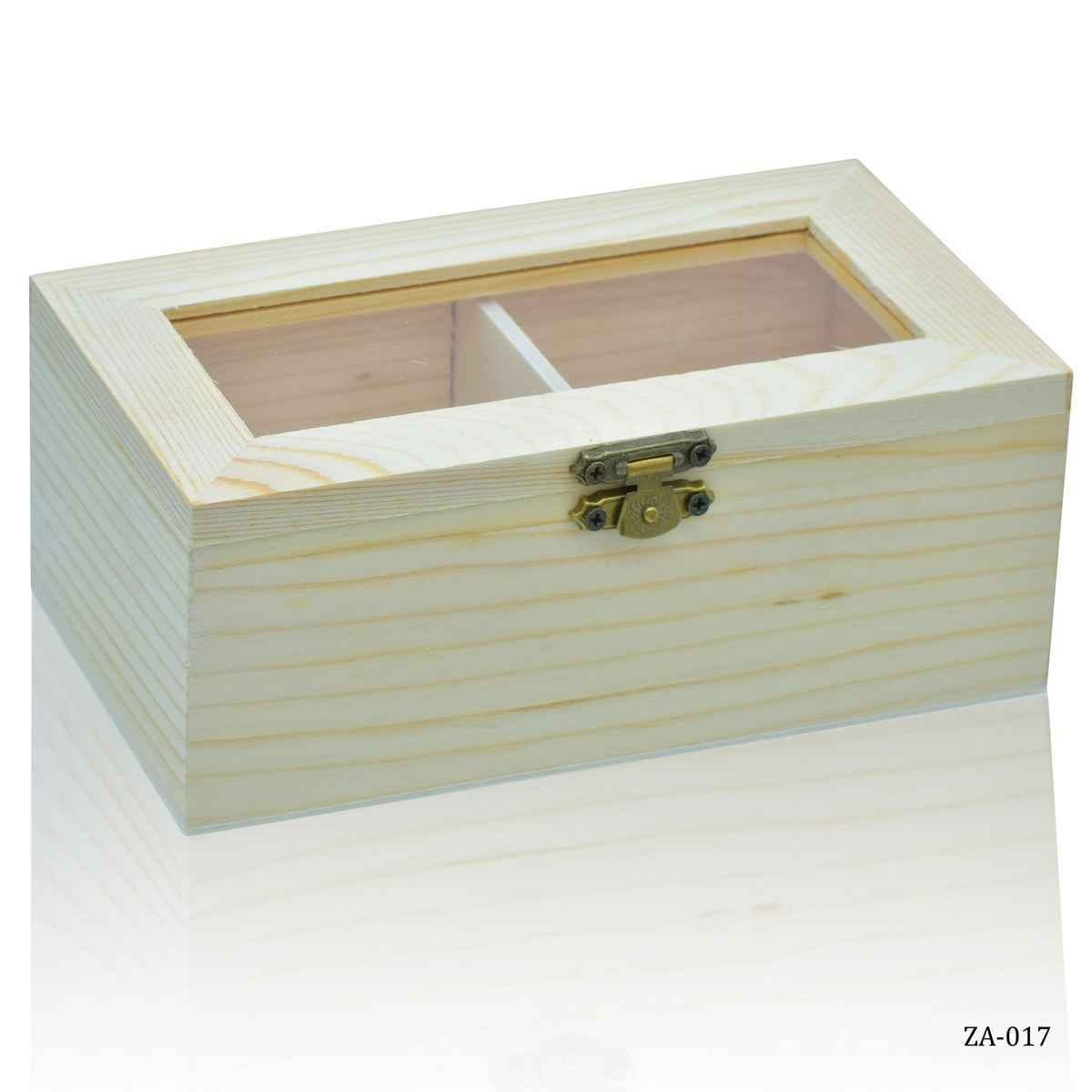 MDF Decoupage Wooden Small Box 6X30X2 Inches Window Rectangle ZA-017