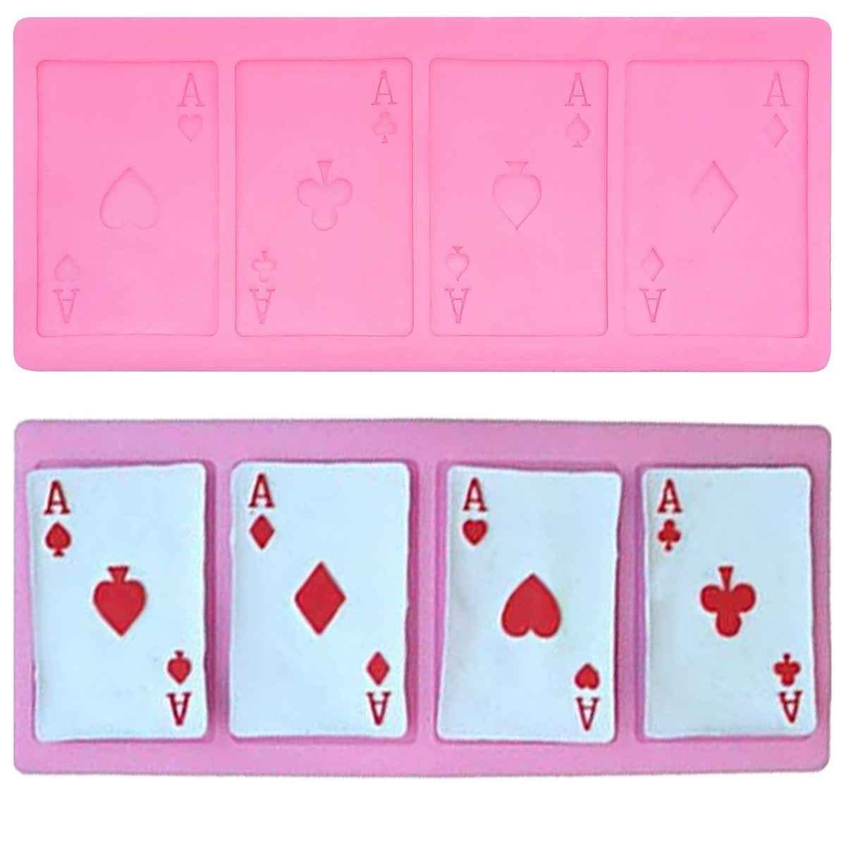 Silicone Mould Playing Card Size 22x10x0.7 cm JSF616