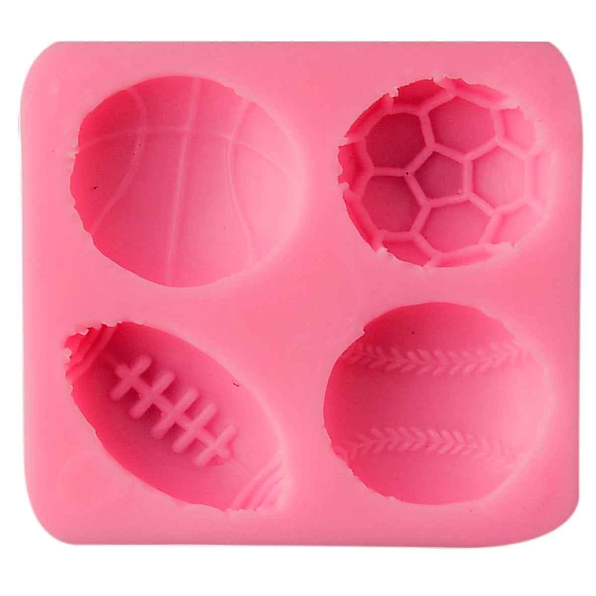 Silicone Mould Sports Ball Size 6x6x1 cm JSF665