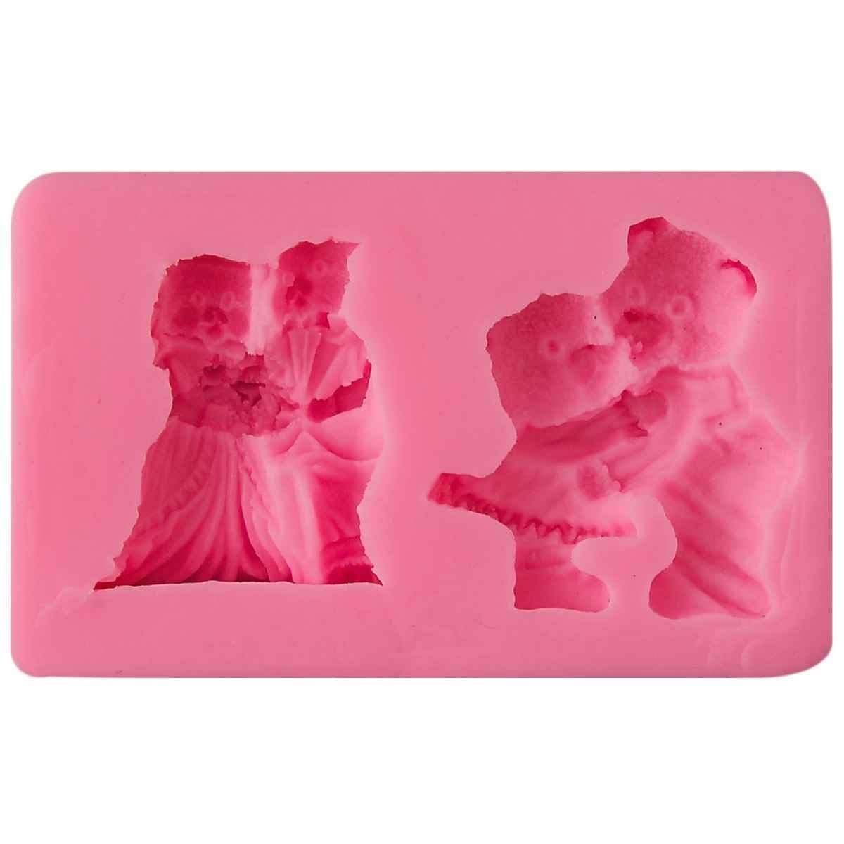Silicone Mould Teddy Bear Size 10.5x6.5x2 cm JSF209