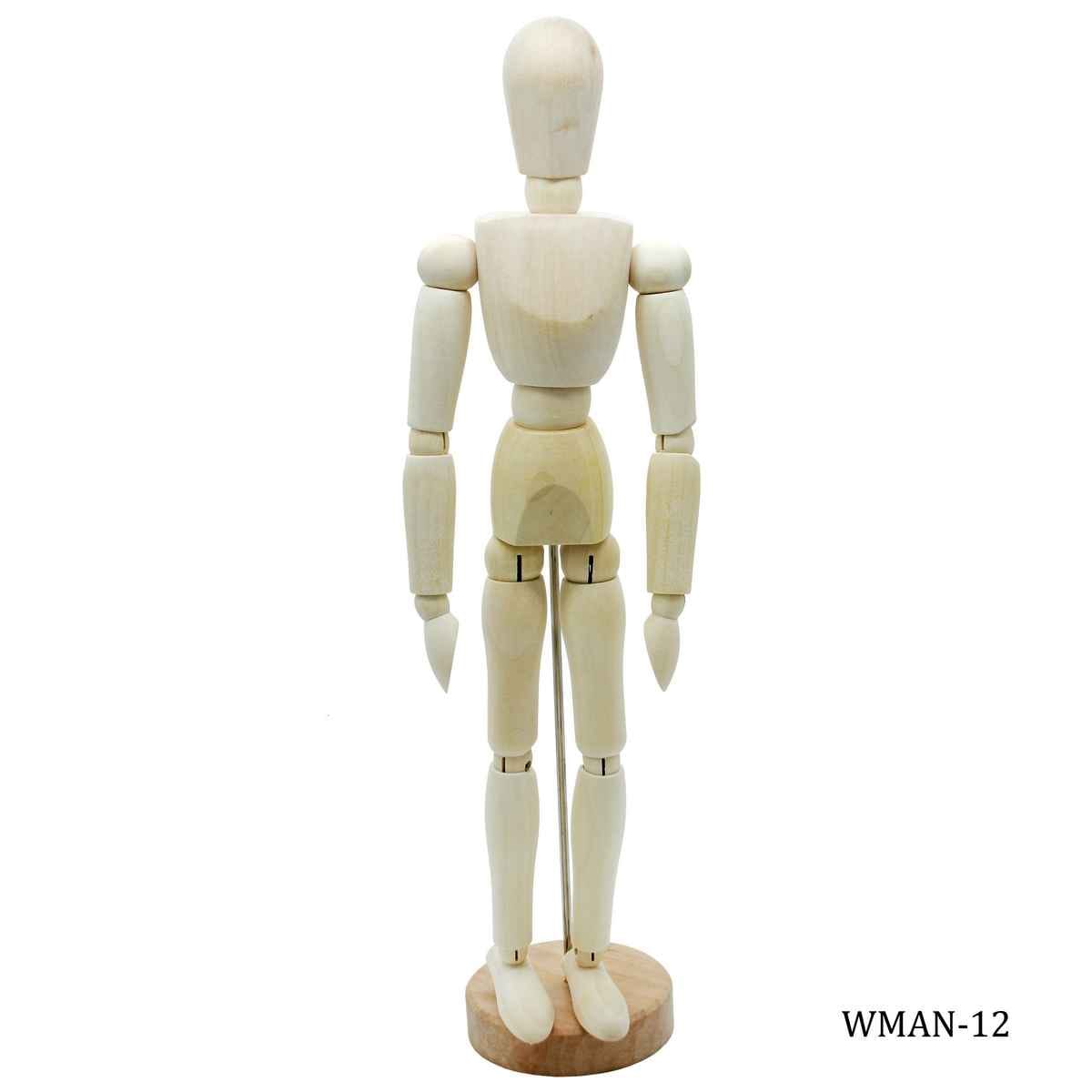 Wooden Manikin Male 30cm Big WMAN-12