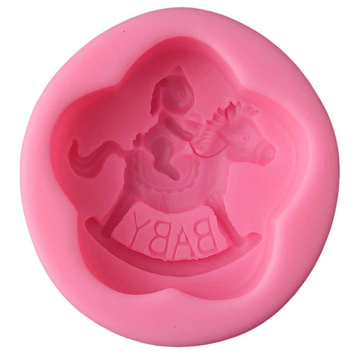 Silicone Mould Wodden Horse SIze 8x8x3 cm JSF118