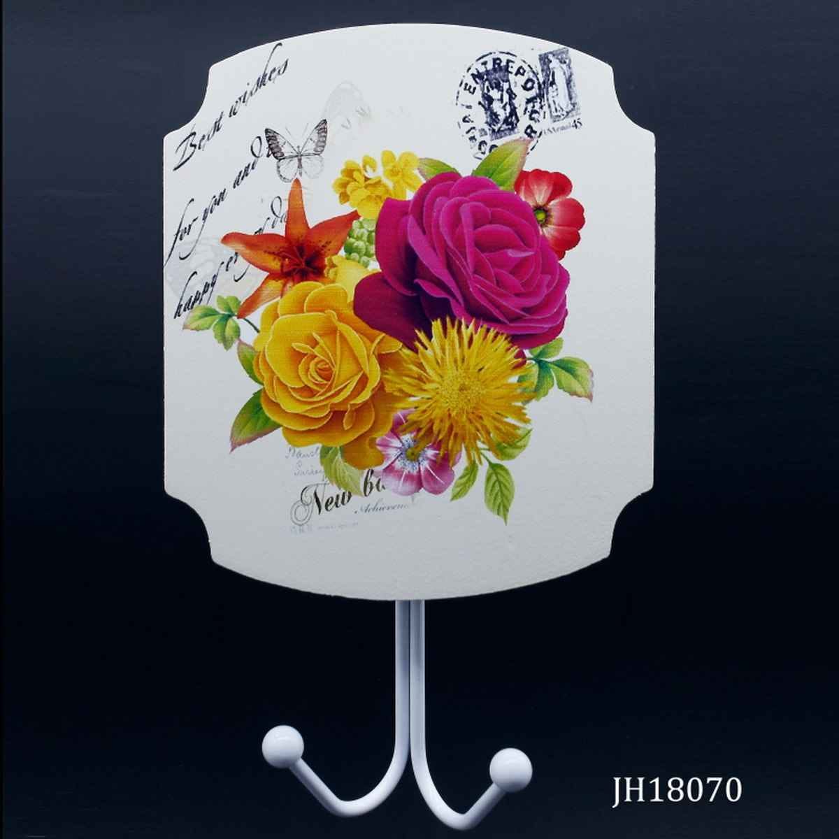 Wooden Hook Printed Fancy Square JH18070