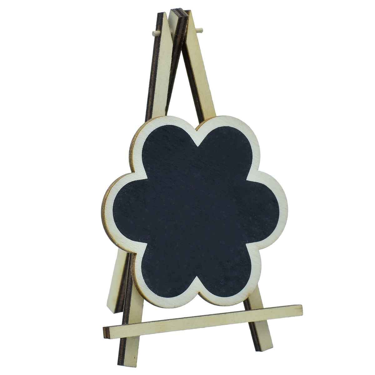 Mini Black Board With Easel Flower Small JB817-S1