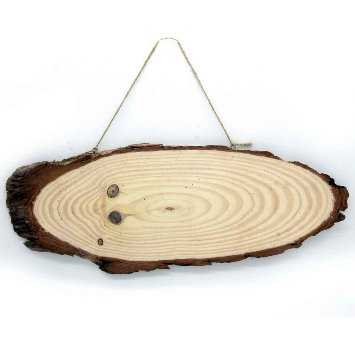 Wooden Oval Name Plate Ring 30X14 CM Xl Big OWP14X30