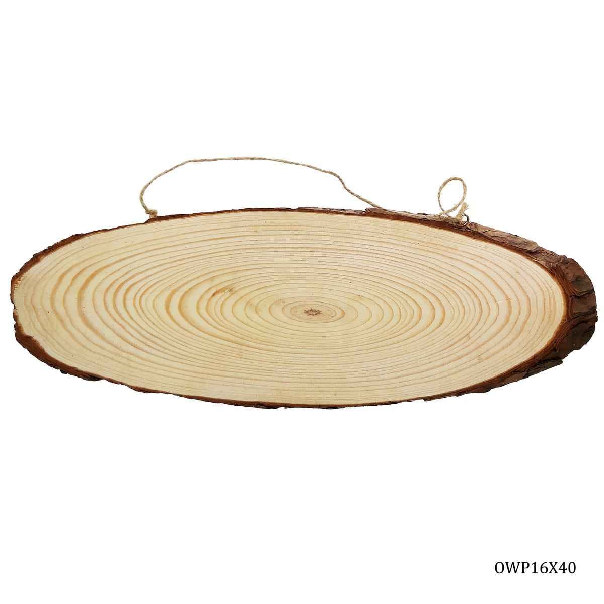 Wooden Oval Name Plate Ring 40X16 CM XXXl Big OWP16X40