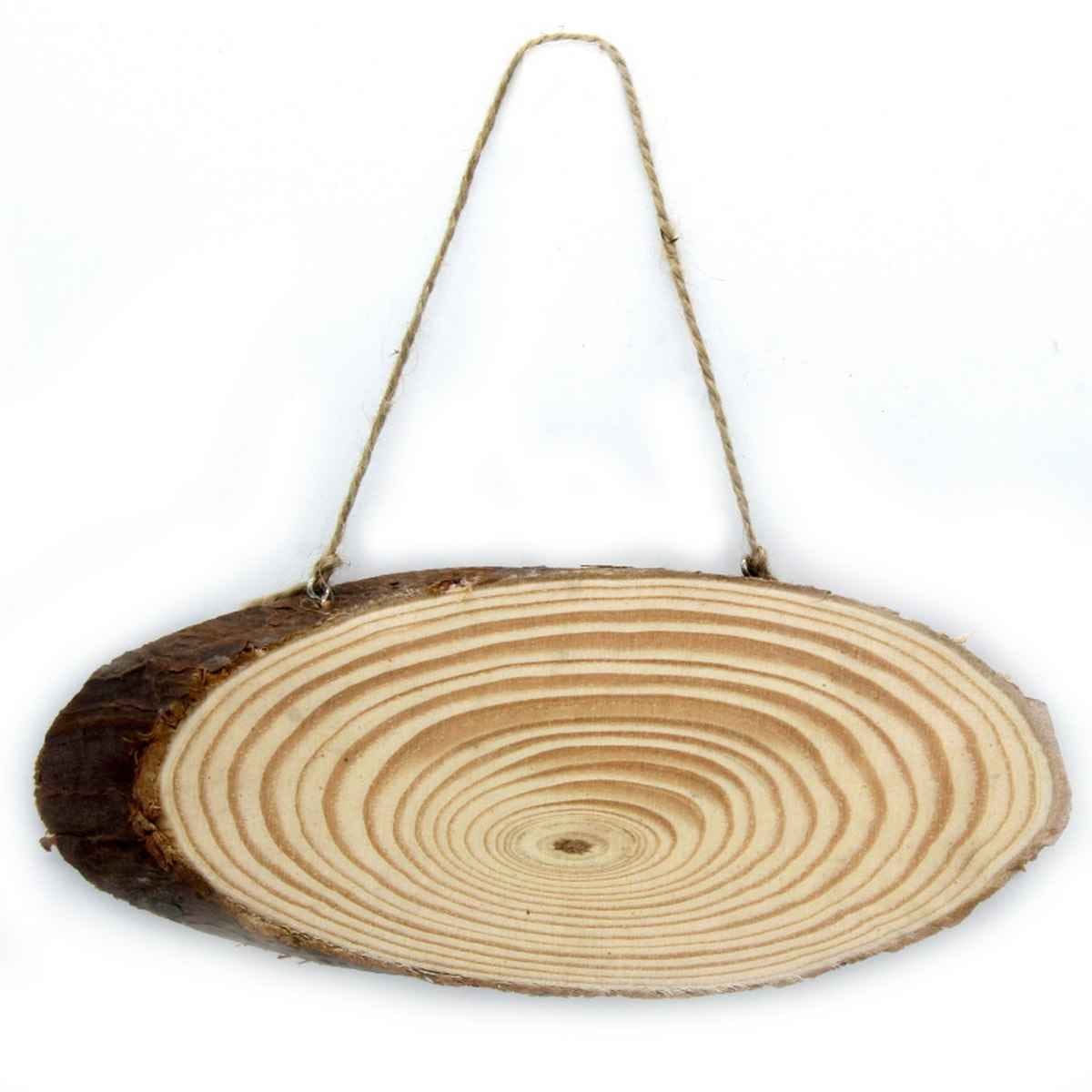 Wooden Oval Name Plate Ring 8X20 CM Big OWP8X20