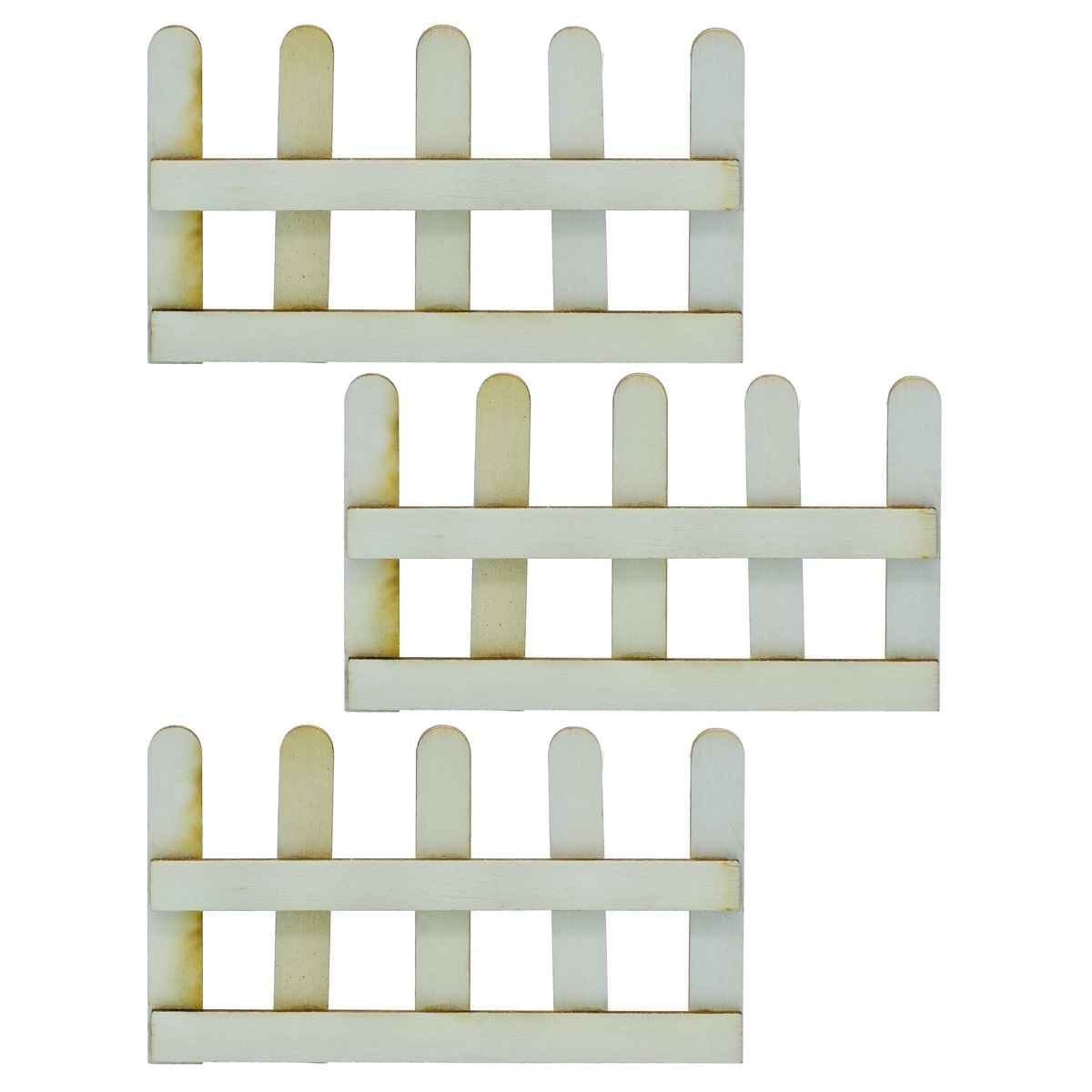 Wooden Art Fence Big 3Pcs Pkt for Garden Fencing, Boundary for Garden, Pet House, Plants protection, ect JB-834B