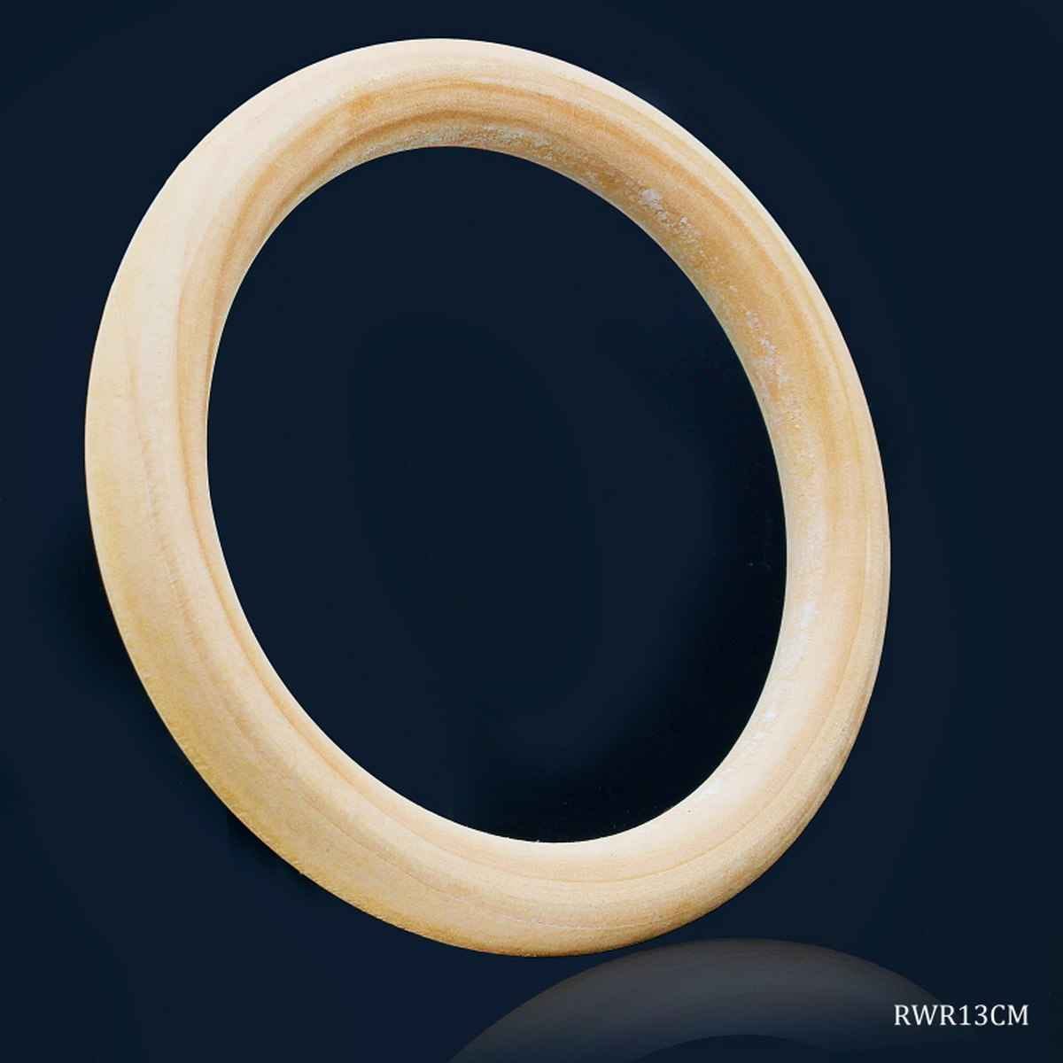 Natural Wooden Round Ring 13cm 1.5CM Thick 1 pcs Set RWR13CM