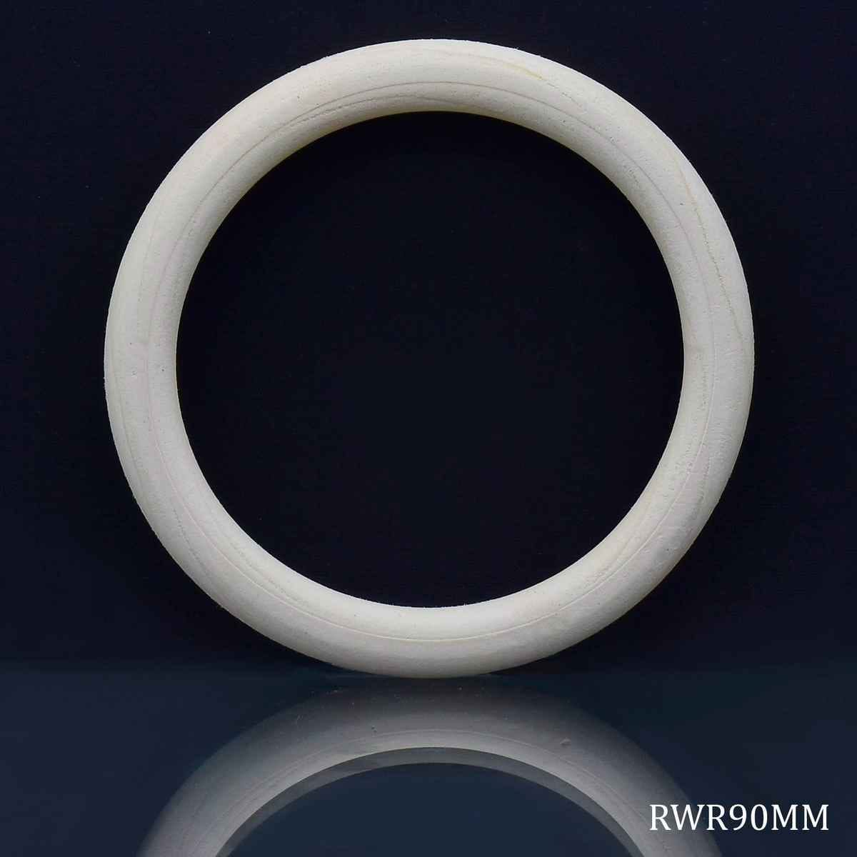 Natural Wooden Round Ring 90MM 1 CM Thick 1 pcs Set RWR90MM