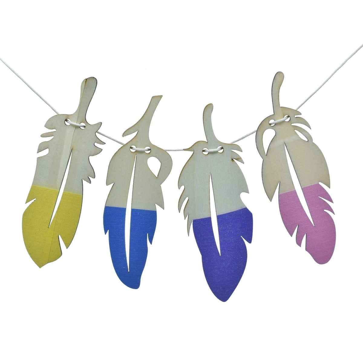 Wooden Feather Size 5 Inch JB-834A
