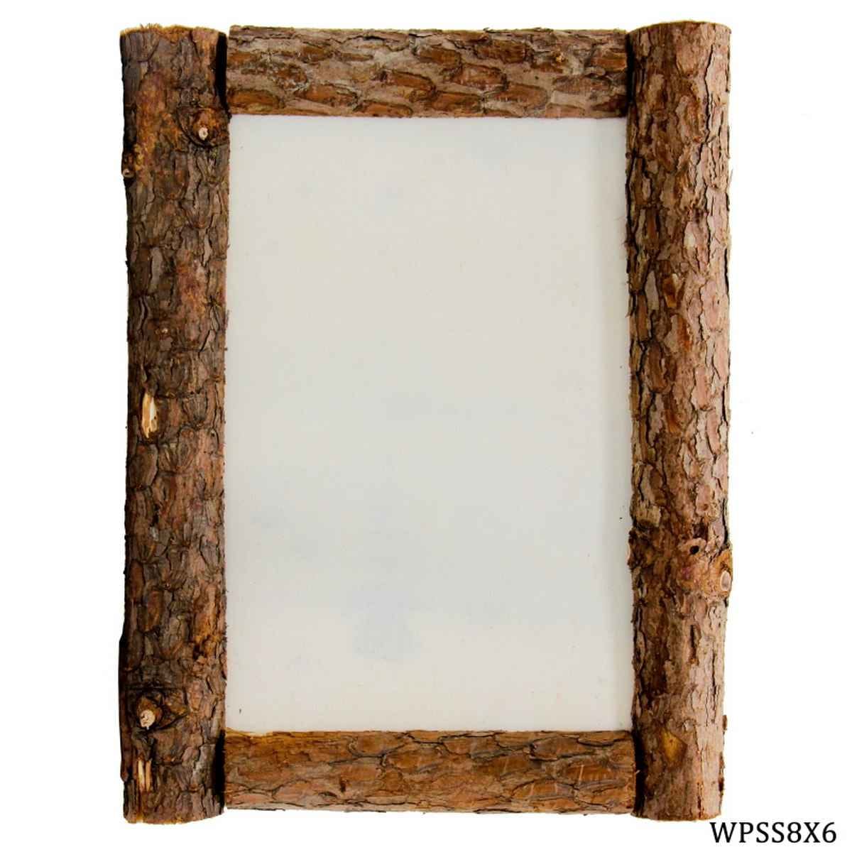 Natural Wooden Photo Frame Plate 8X6 Inches Small WPSS8X6