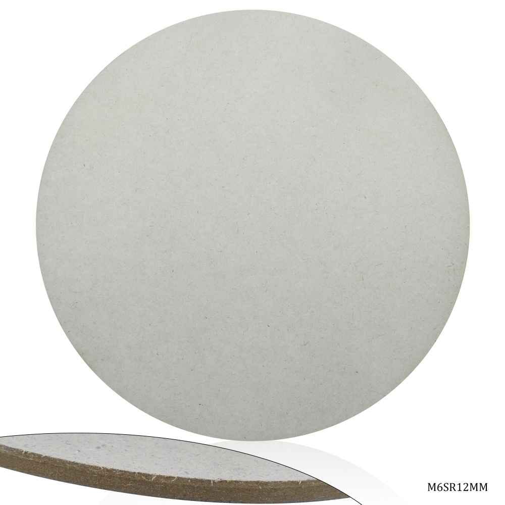 MDF Wooden Round Plate 12 Inch 6 MM Thick M6SR12MM