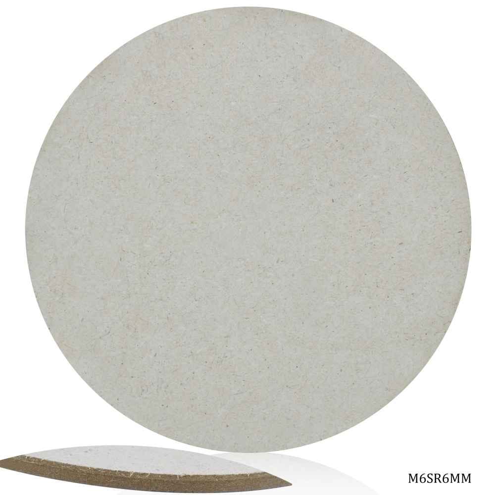 MDF Wooden Round Plate 6 Inches 6 MM Thick M6SR6MM