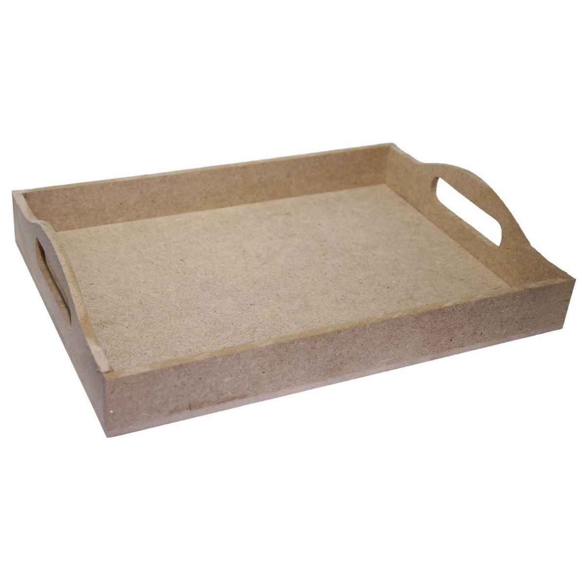MDF Decoupage Wooden Tray Medium Size: 11 X8 X1.5 Inches WDTM00