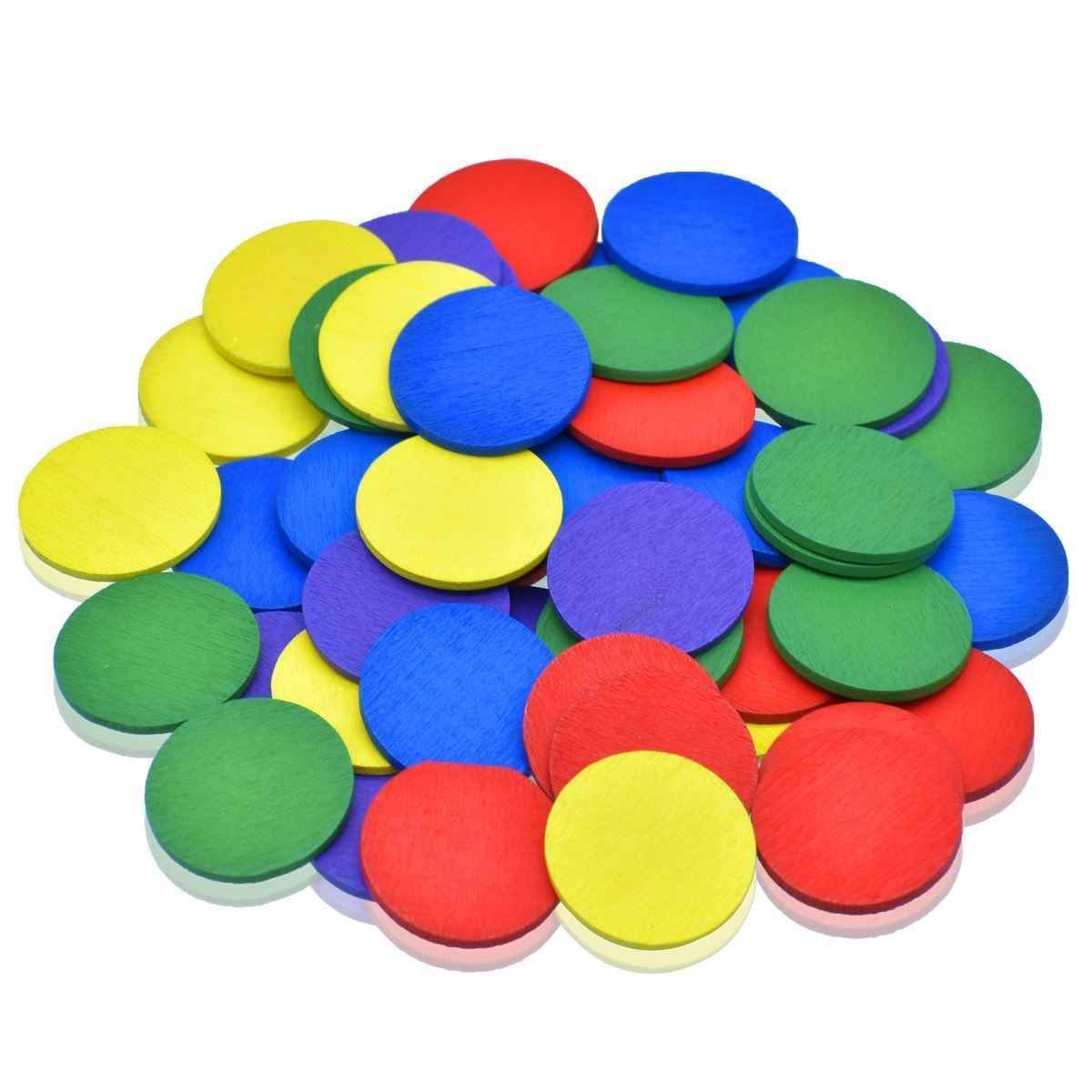 Wooden Geometry Round Mix Colour JB-834I