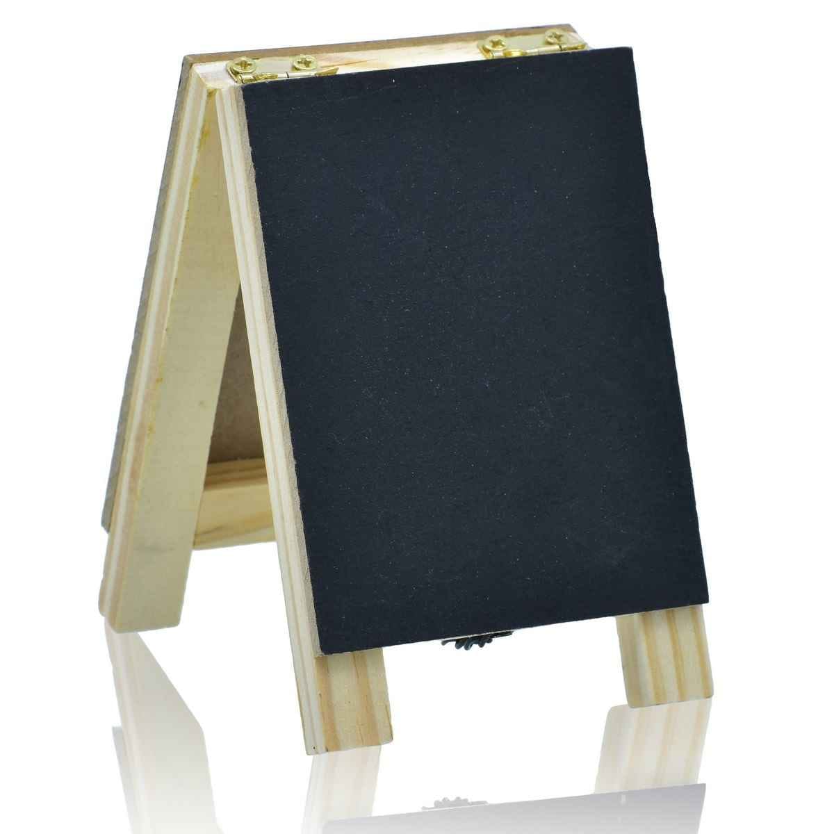 MDF Wooden Mini Black Board 2 Side with Easel B-834E