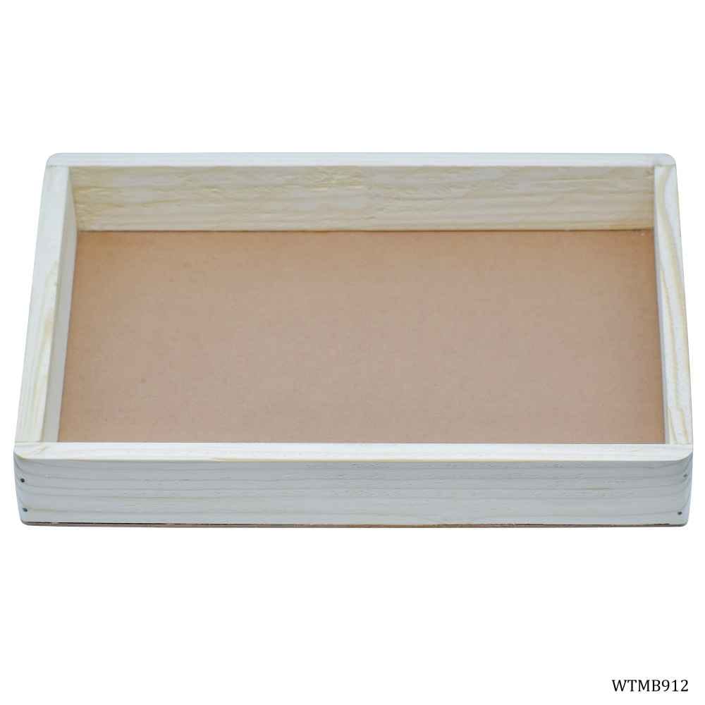 MDF Decoupage Wooden Rectangle Tray Frame 9X12 Inches WTMB912