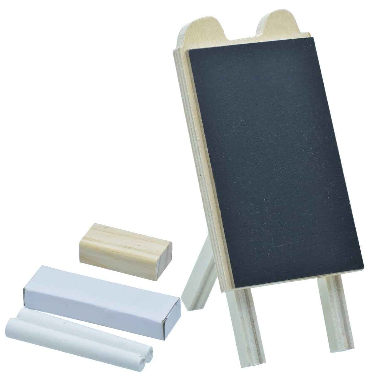 Wooden Mini Black Board With 2 Chalk and Easel 1 Pcs JB-834Q
