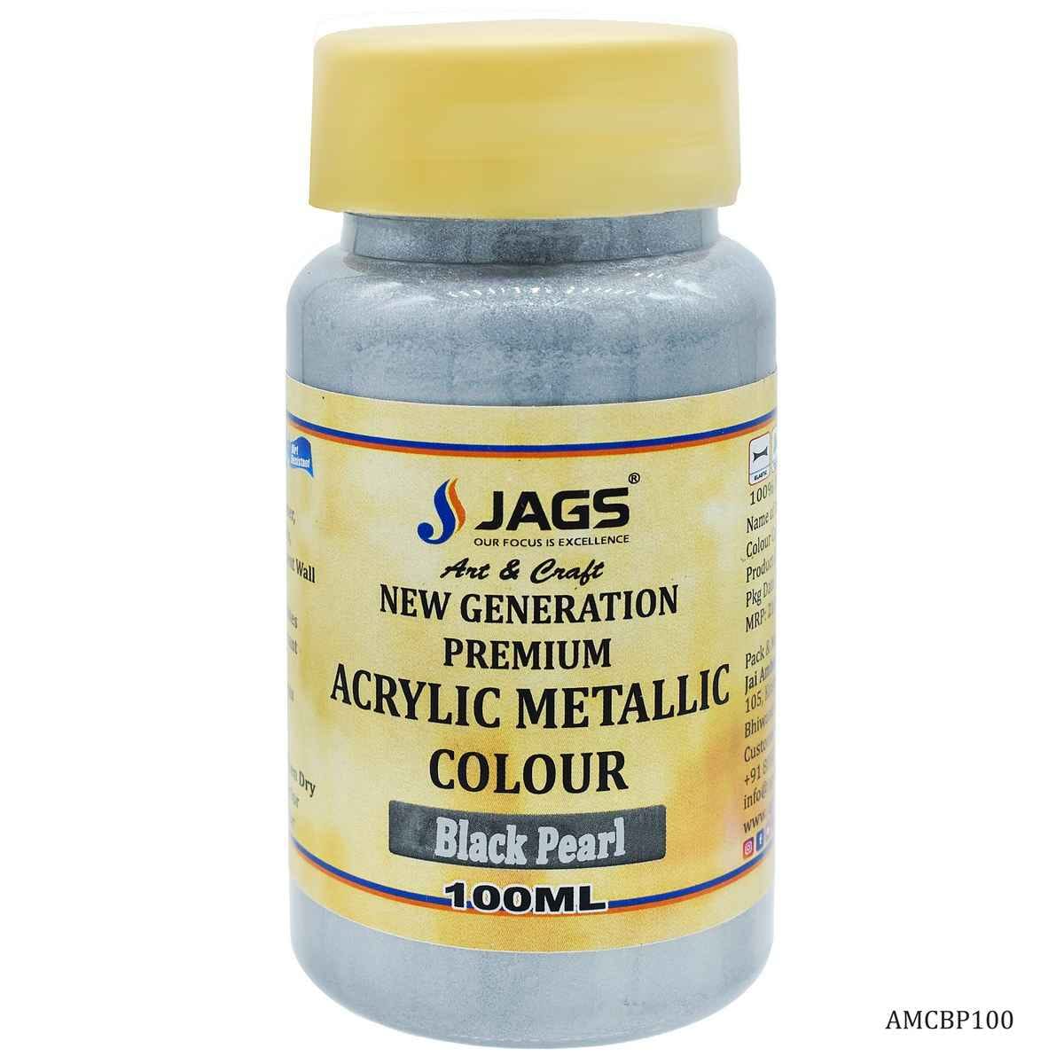 Black Pearl Acrylic Metallic Paint Colour 100 ML AMCBP100
