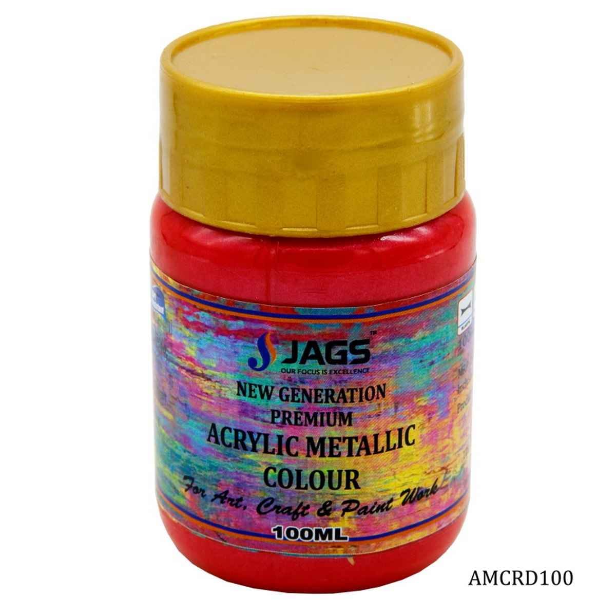 Red Acrylic Metallic Paint Colour 100 ML AMCRD100