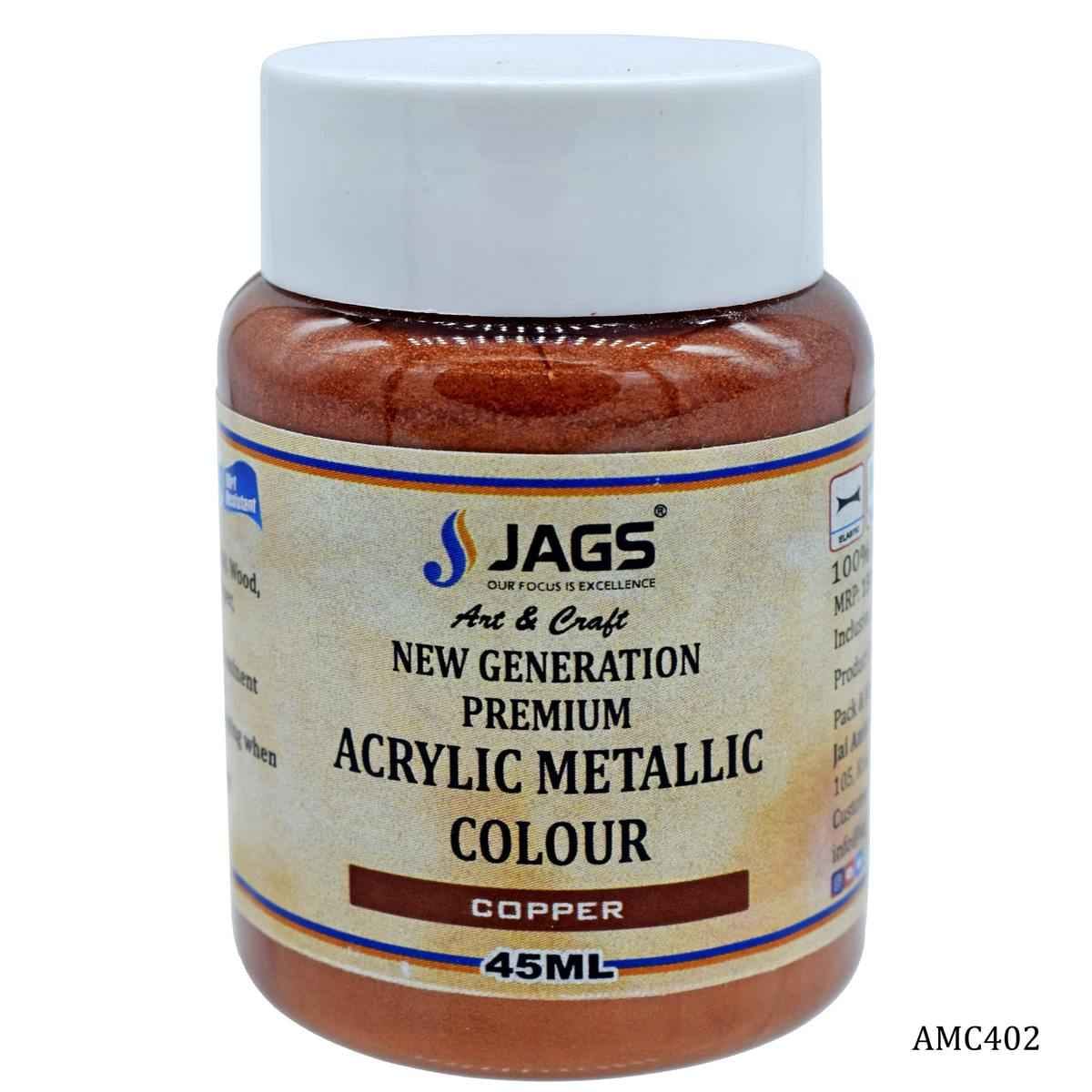 Copper Acrylic Metallic Paint Colour 45ML AMC402