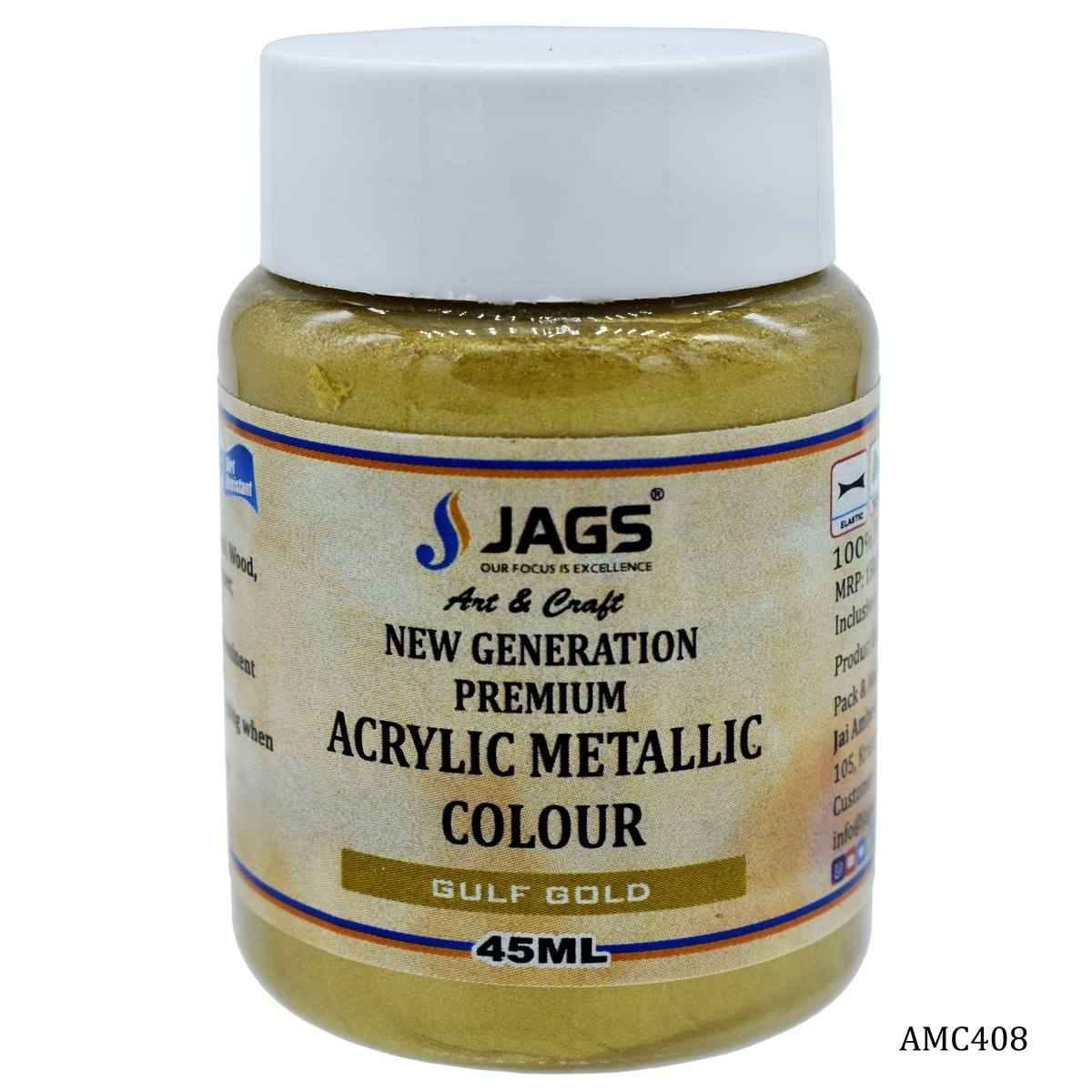 Gulf Gold Acrylic Metallic Paint Colour 45 ML AMC408