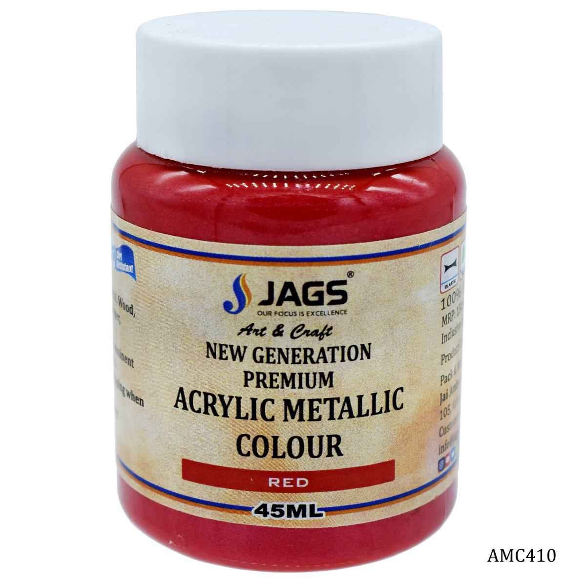 Red Acrylic Metallic Paint Colour 45 ML AMC410