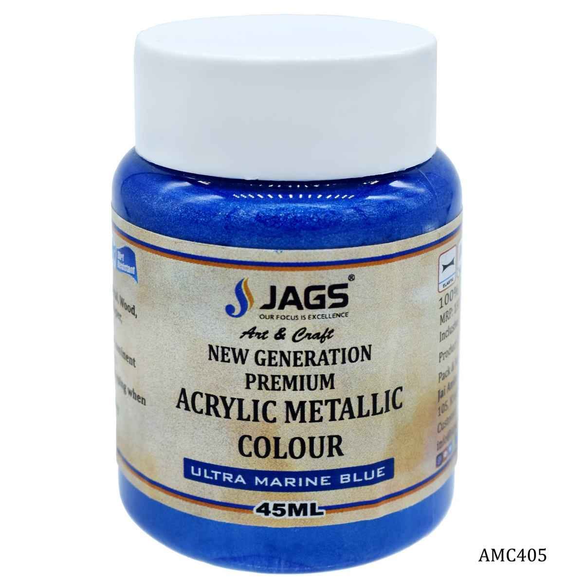 Ultra Marine Blue Acrylic Metallic Paint Colour 45 ML AMC405