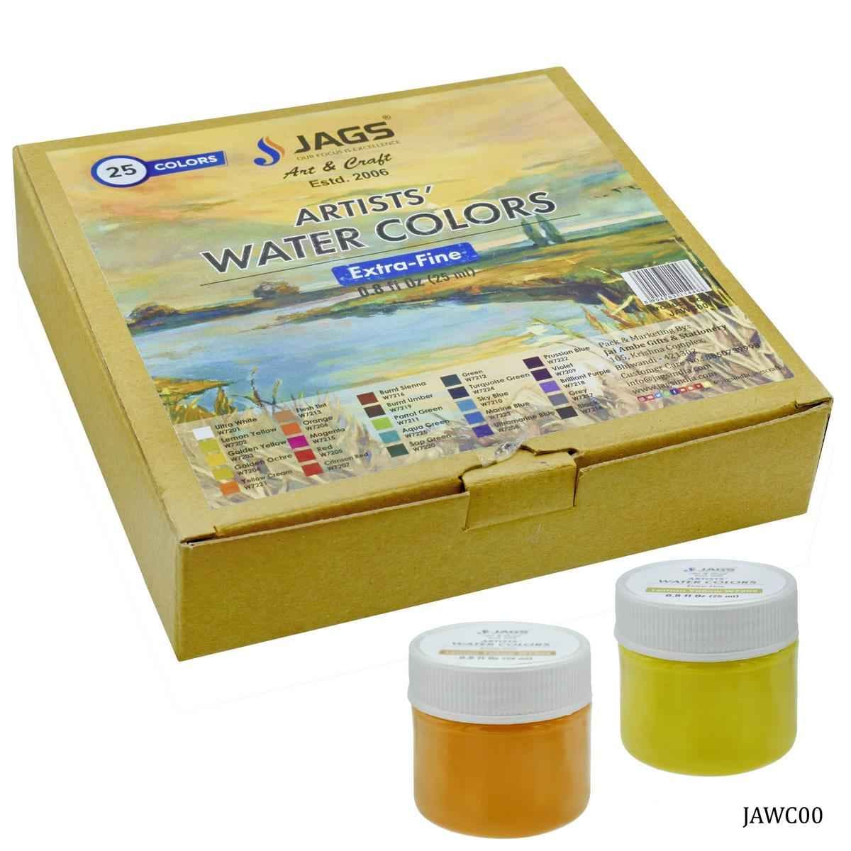 Artists Water Colours 25ML Colours Pack of 25 pcs JAWC00