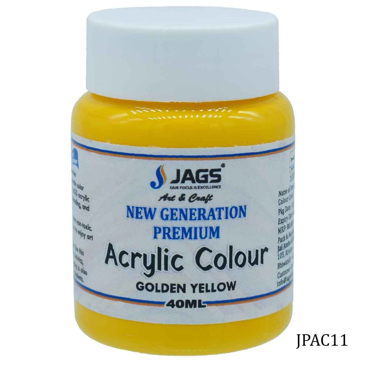 Golden Yellow Premium Acrylic Colour Paint 40ML JPAC11