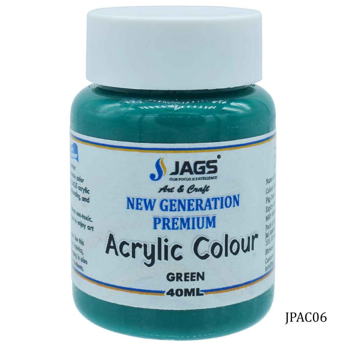 Green Premium Acrylic Colour Paint 40ML JPAC06