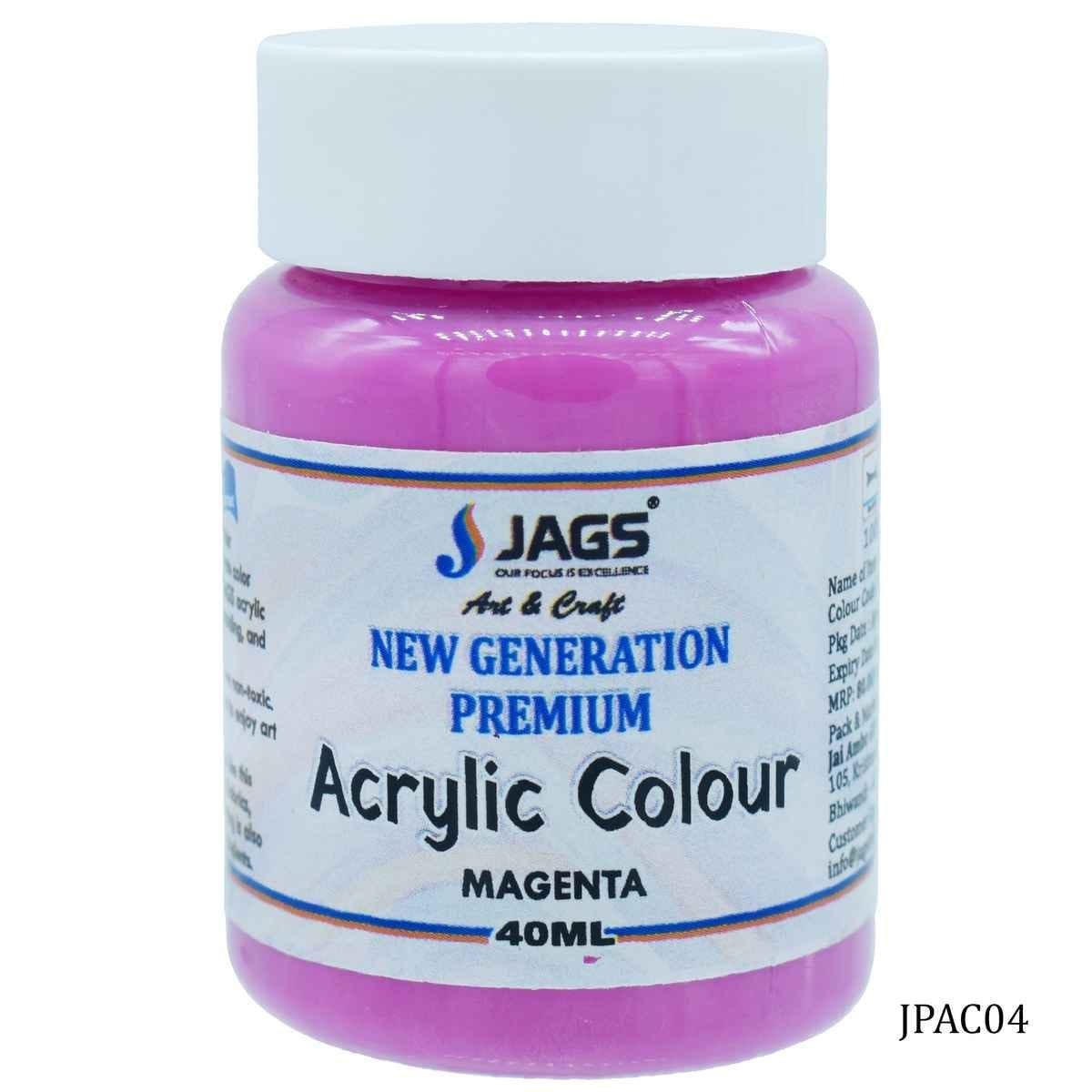 Magenta Premium Acrylic Colour Paint 40ML JPAC04